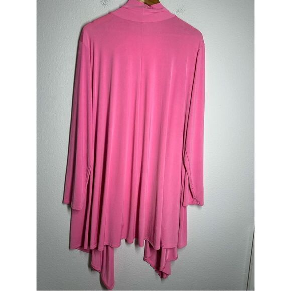 Canari Pink Bohemian Women’s Open Front Cardigan Tunic Size 3XL Made in USA - Picture 3 of 10